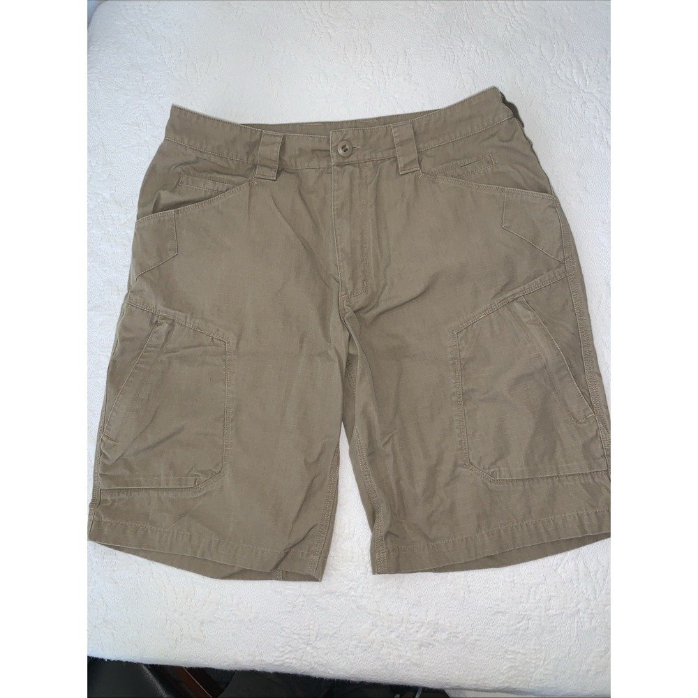 Triple Aught Design Shorts Mens 34 Khaki Tan‎ Cargo Hiking Nylon USA Outdoor